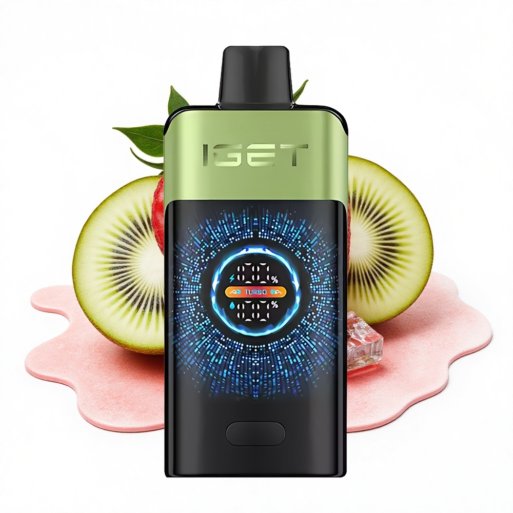 IGET ONE 12000 Puffs Erdbeer-Kiwi-Eis Dual Mesh Curved Screen
