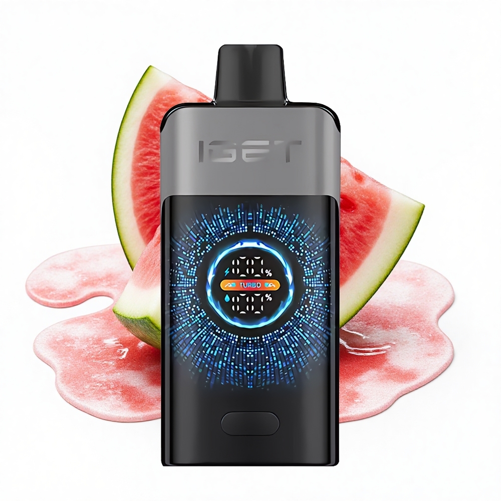 IGET ONE 12000 Puffs Erdbeer-Wassermelone-Eis Dual Mesh Curved Screen
