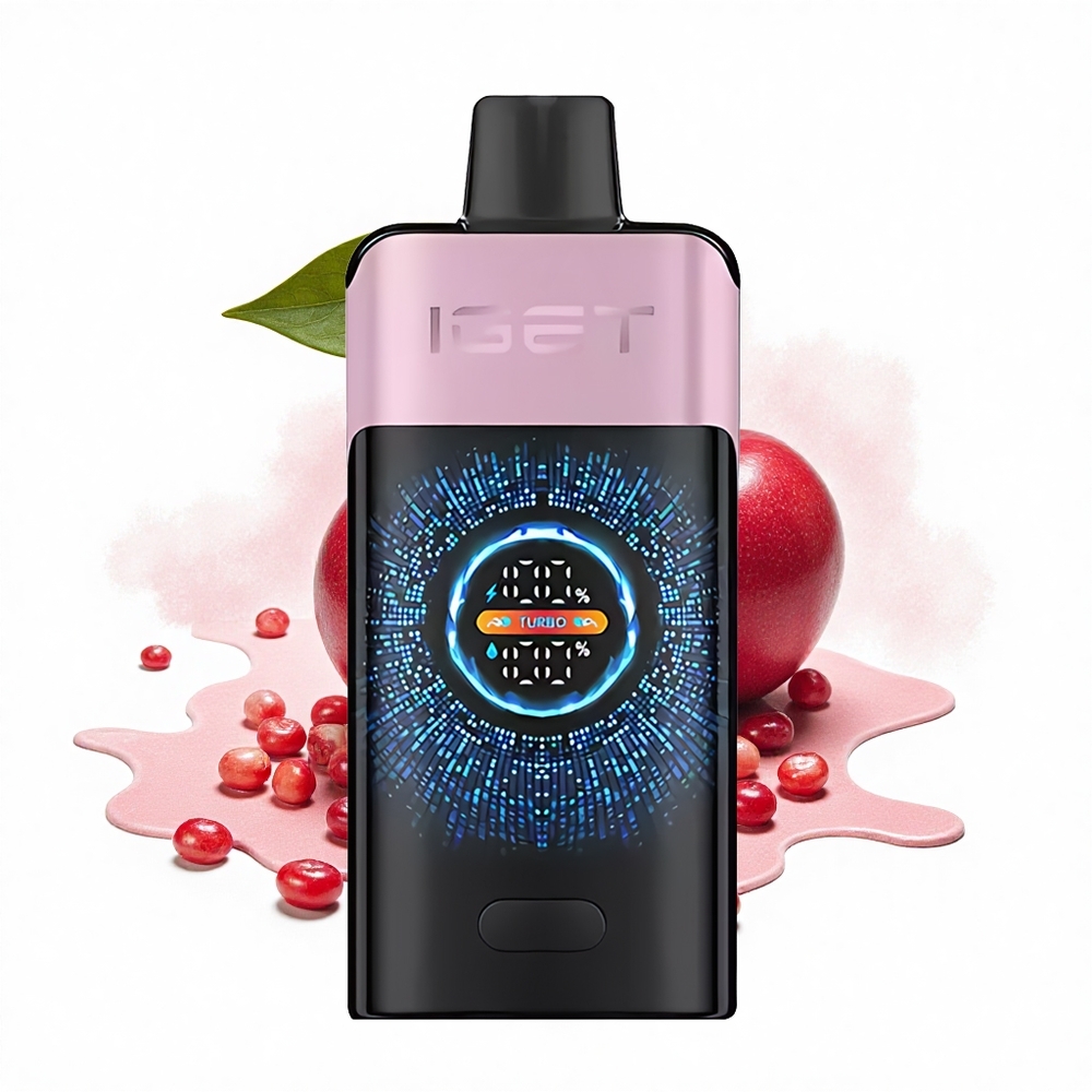 IGET ONE 12000 Puffs Kirsch-Granatapfel Dual Mesh Curved Screen