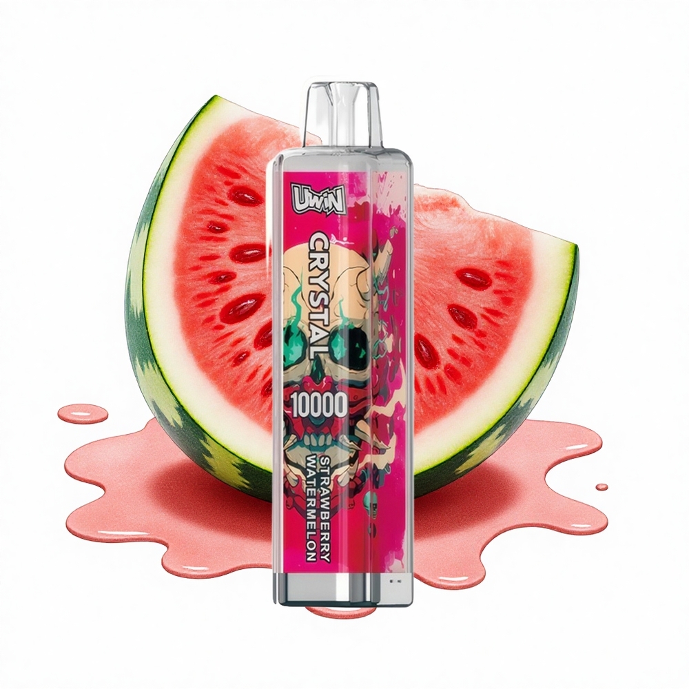 Uwin Crystal 10000 Puffs Erdbeer-Wassermelone RGB Leuchtmesh 18ml Typ-C