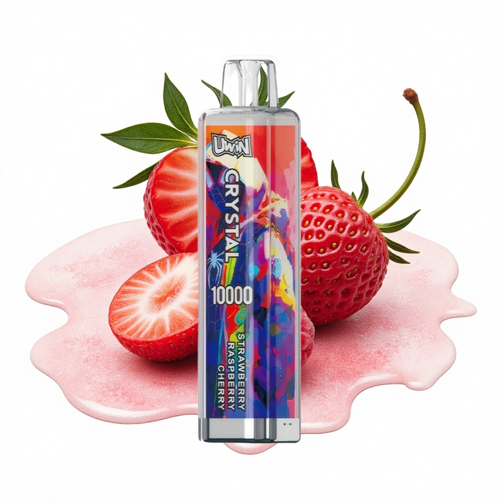 Uwin Crystal 10000 Puffs Erdbeere Himbeere Kirsche RGB Typ-C Schnellladung