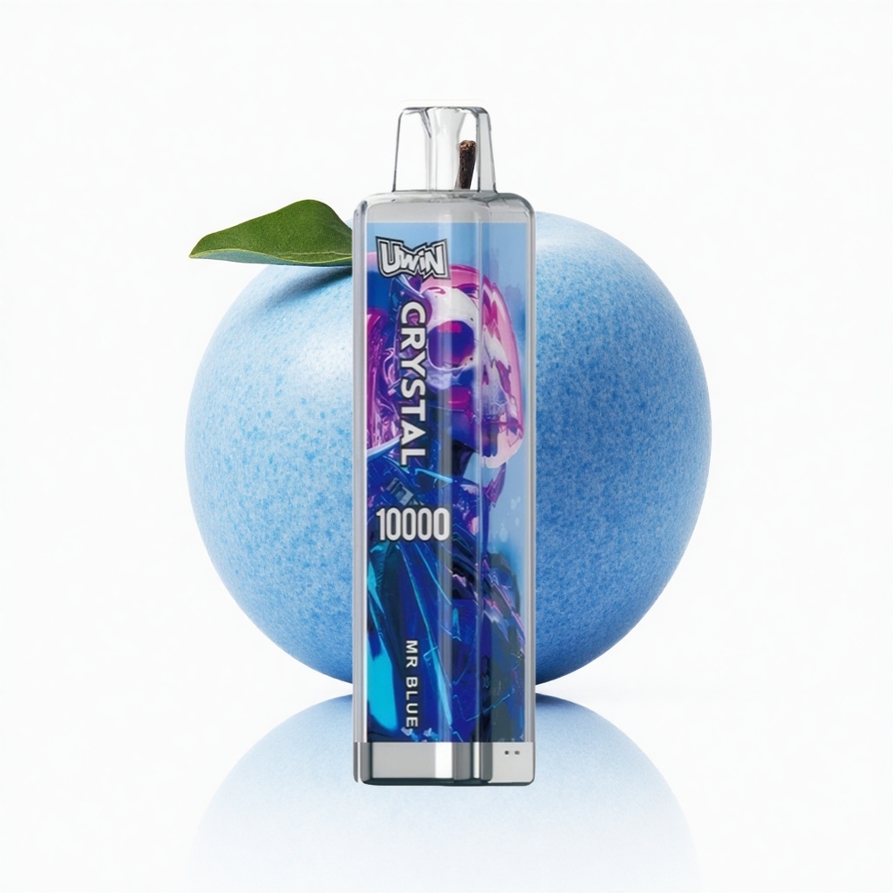 Uwin Crystal 10000 Puffs Herr Blau RGB Mesh Typ-C Schnellladung