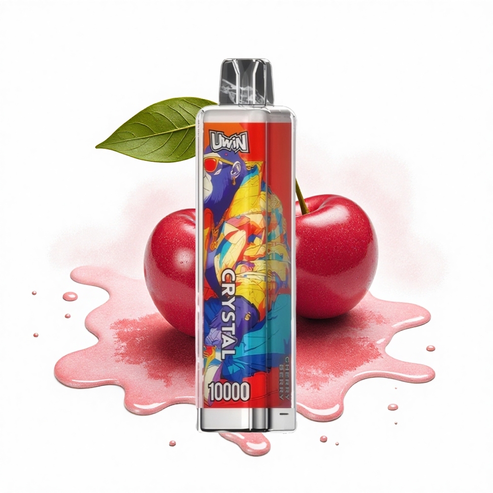 Uwin Crystal 10000 Puffs Kirschbeere RGB Licht 18ml 650mAh Typ-C