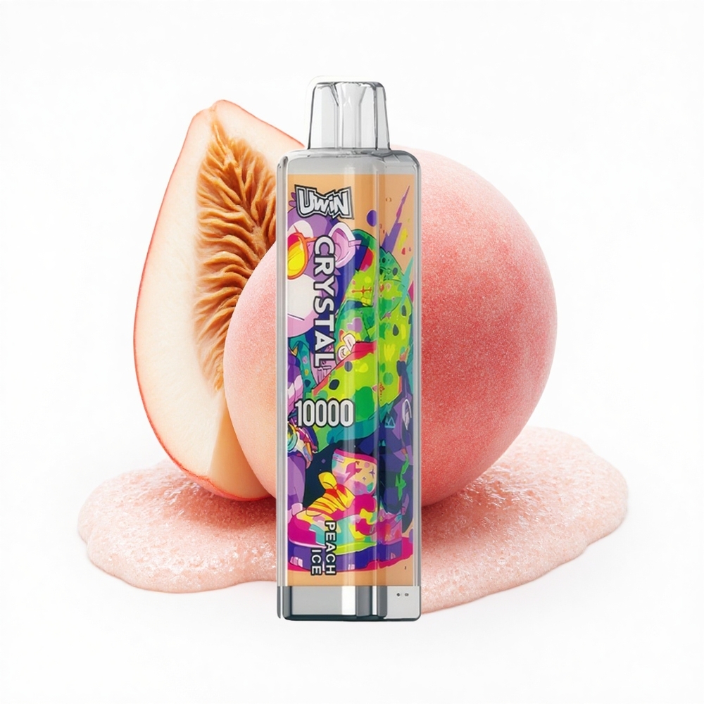 Uwin Crystal 10000 Puffs Pfirsich Eis RGB