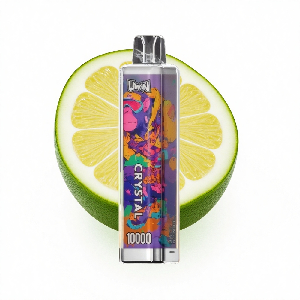 Uwin Crystal 10000 Puffs Zitronenlimette RGB 18ml 650mAh Typ-C