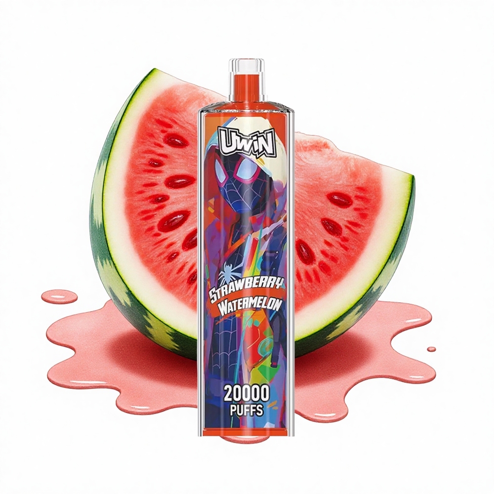 Uwin Shisha Hookah Crystal 20000 Puffs Erdbeer-Wassermelone Typ-C Mesh 22ml