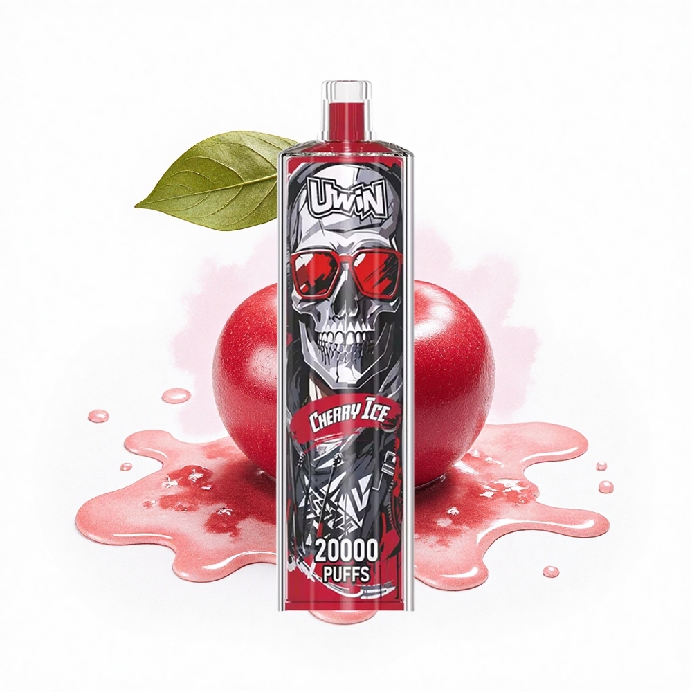 Uwin Shisha Hookah Crystal 20000 Puffs Kirsch-Eis Mesh 22ml Typ-C