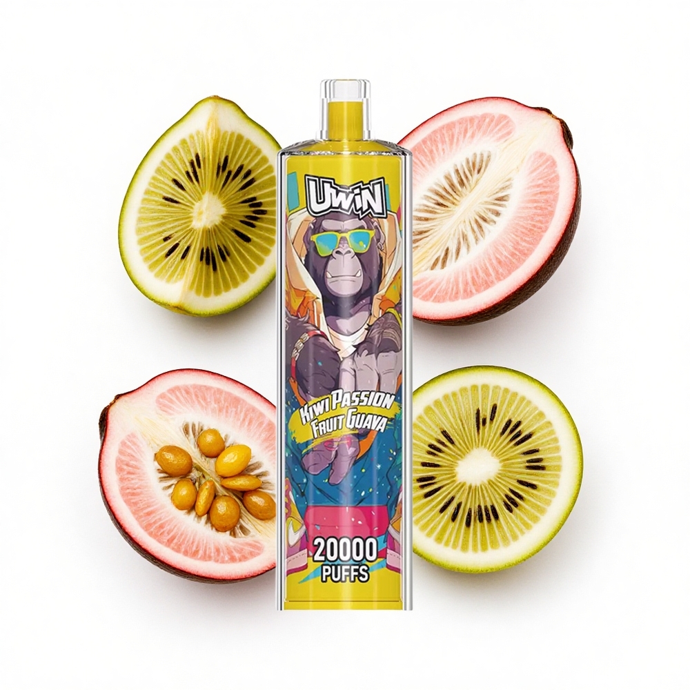 Uwin Shisha Hookah Crystal 20000 Puffs Kiwi-Maracuja-Guava Typ-C Mesh
