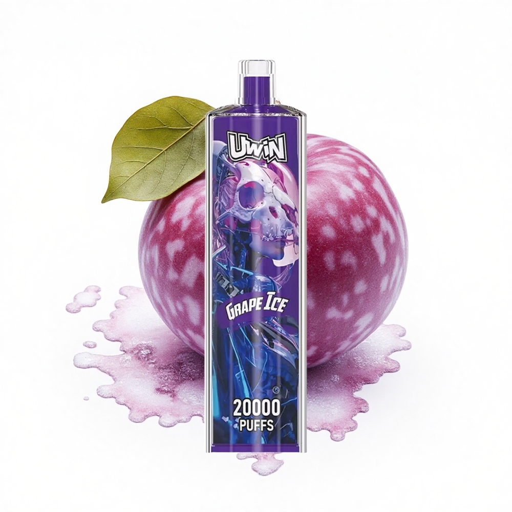 Uwin Shisha Hookah Crystal 20000 Puffs Trauben-Eis Typ-C Mesh
