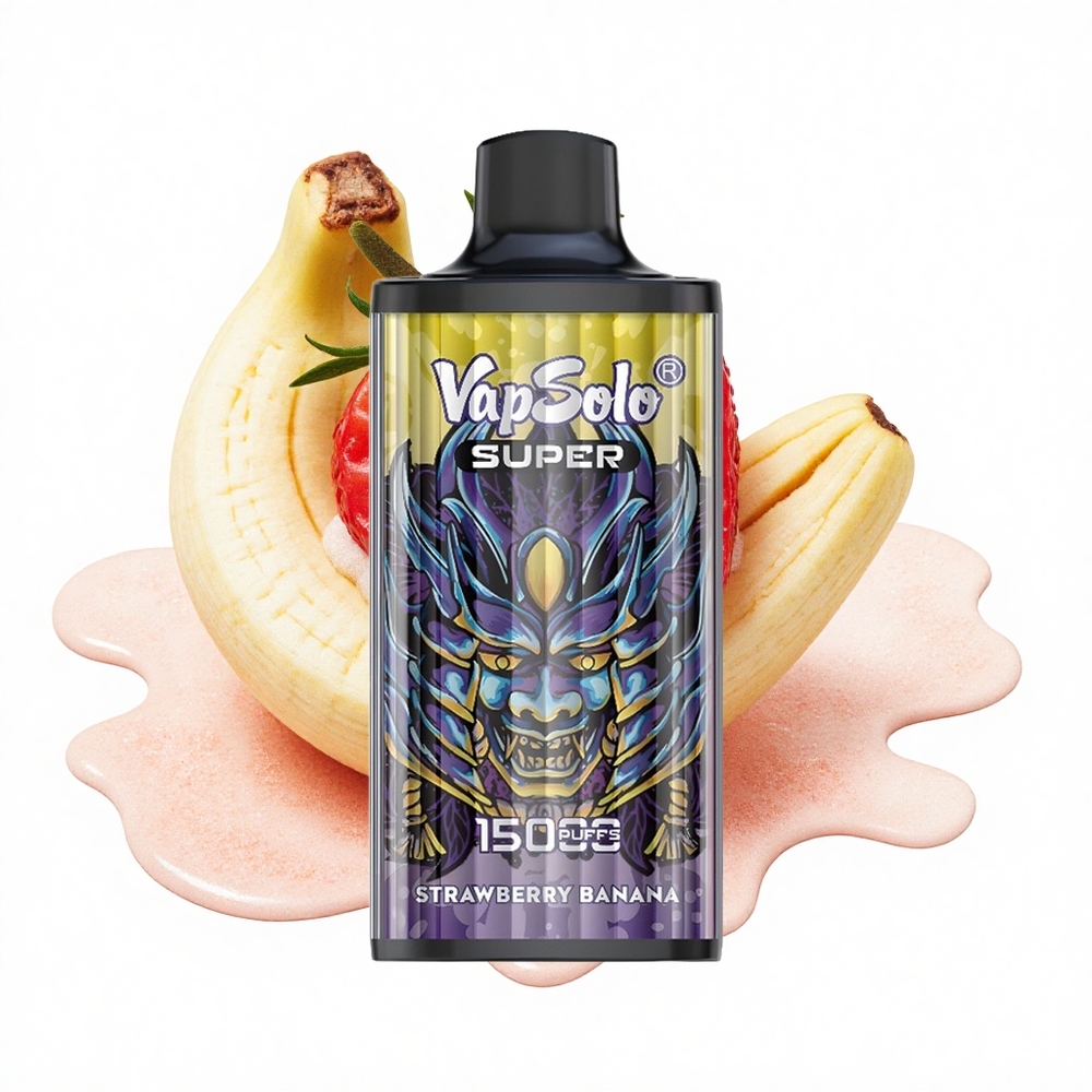Vapsolo Super 15000 Puffs Erdbeer-Banane 40ml Typ-C Mesh