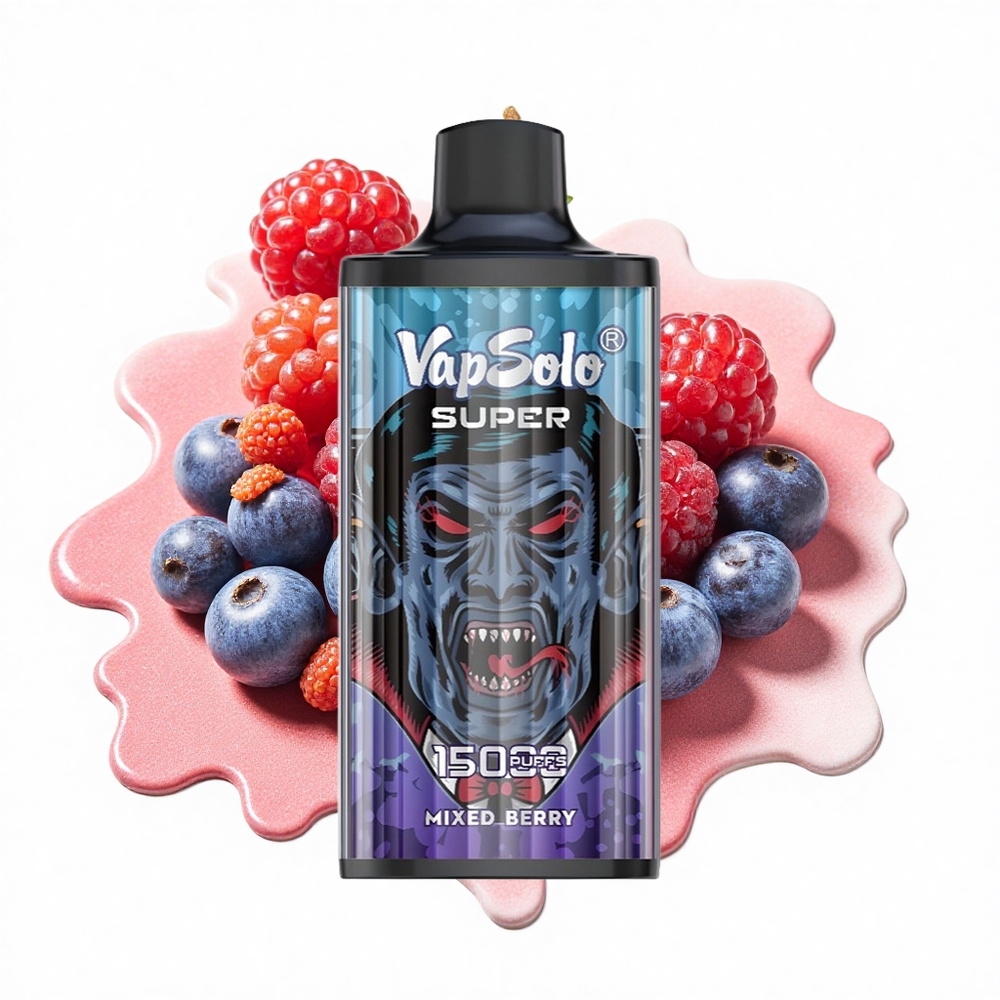 Vapsolo Super 15000 Puffs Gemischte Beeren 40ml 850mAh