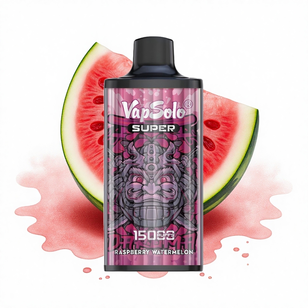 Vapsolo Super 15000 Puffs Himbeer-Wassermelone Typ-C 850mAh Mesh