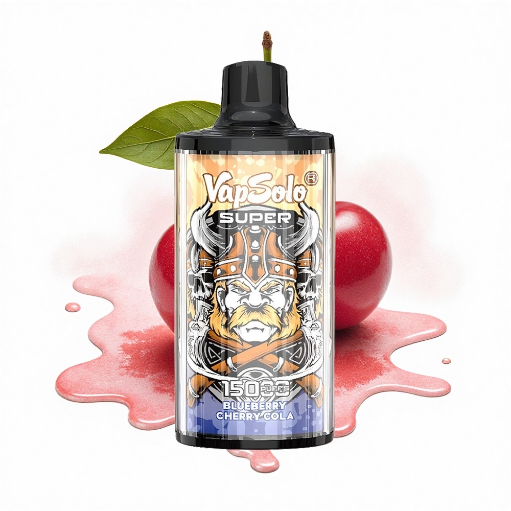 Vapsolo Super 15000 Puffs Kirsch-Cola 850mah Typ-C 40ml