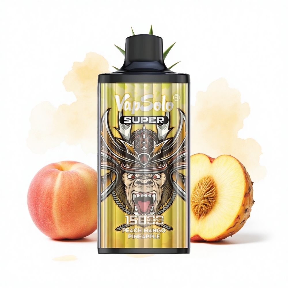Vapsolo Super 15000 Puffs Pfirsich Mango Ananas 40ml 850mAh Typ-C