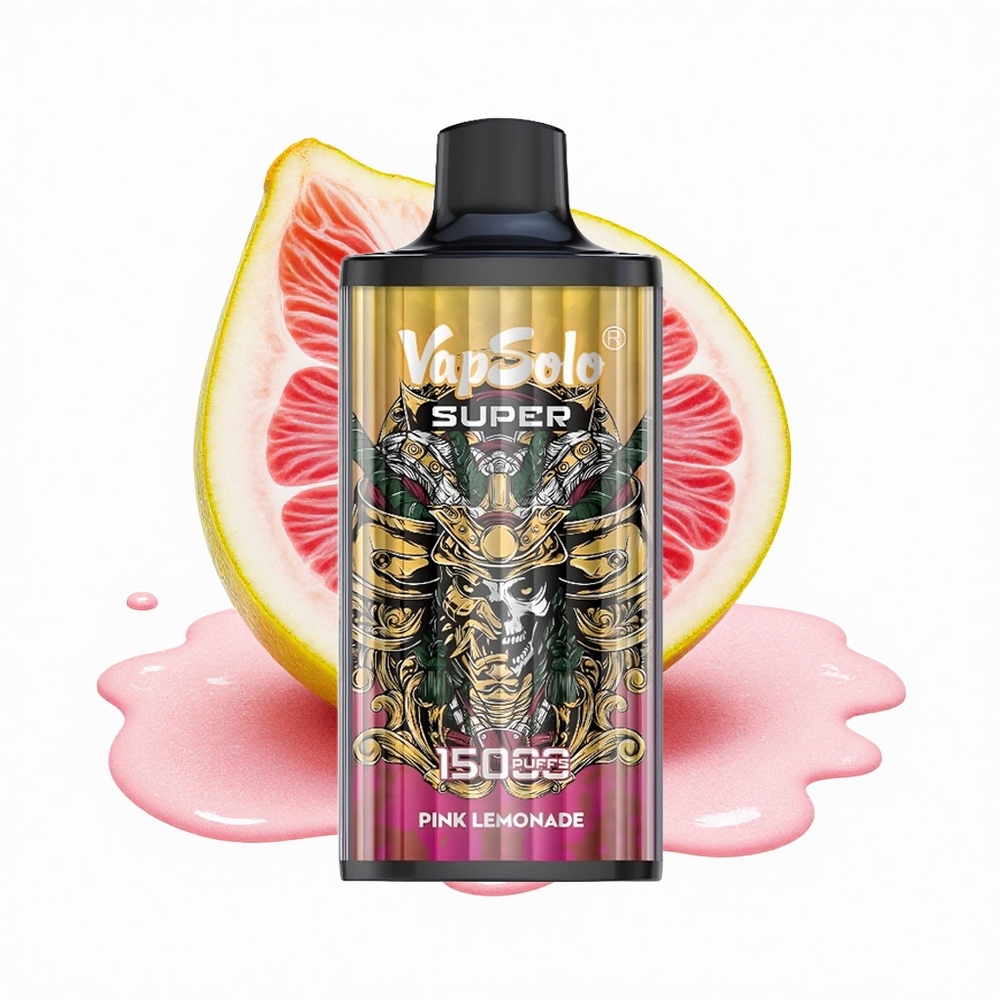 Vapsolo Super 15000 Puffs Super Pink Lemonade 850mah Mesh Coil Type-C