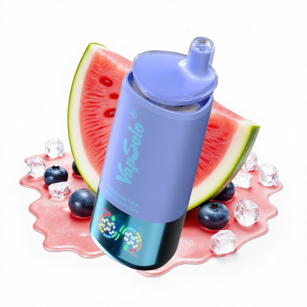 Vapsolo Triple 30000 Puffs Erdbeer-Wassermelone & Blaubeer-Eis 40ml Typ-C