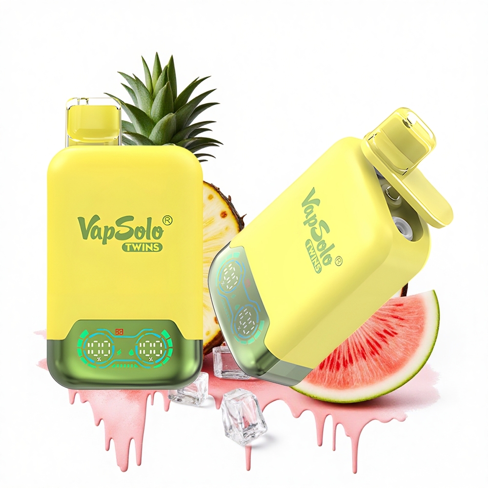 Vapsolo Twins 20000 Puffs Ananas Kokosnuss & Wassermelone Eis Typ-C 40ml 20mg