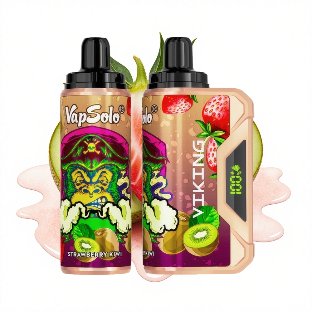 VapSolo VIKING 12000 Puffs Erdbeer-Kiwi Typ-C 22ml