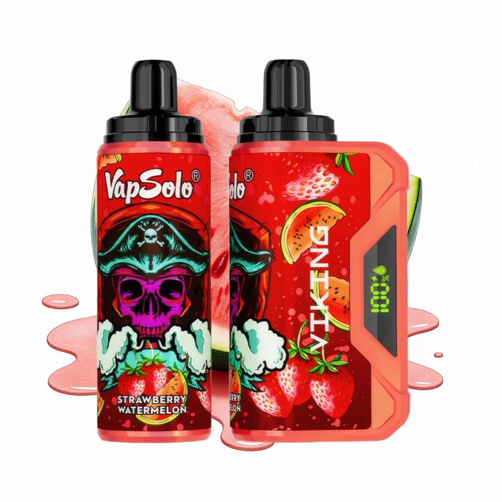 VapSolo VIKING 12000 Puffs Erdbeer-Wassermelone Typ-C 22ml