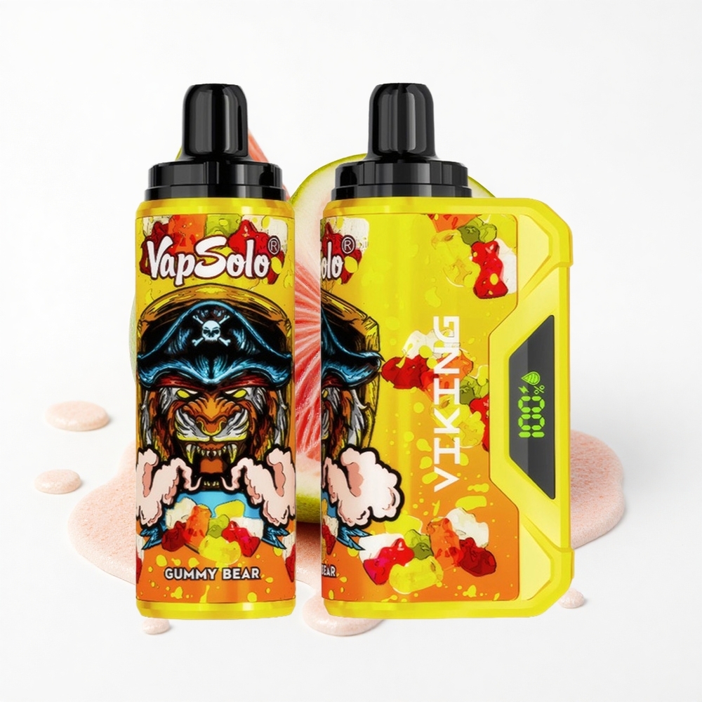 VapSolo VIKING 12000 Puffs Gummibärchen 22ml Typ-C Anzeige