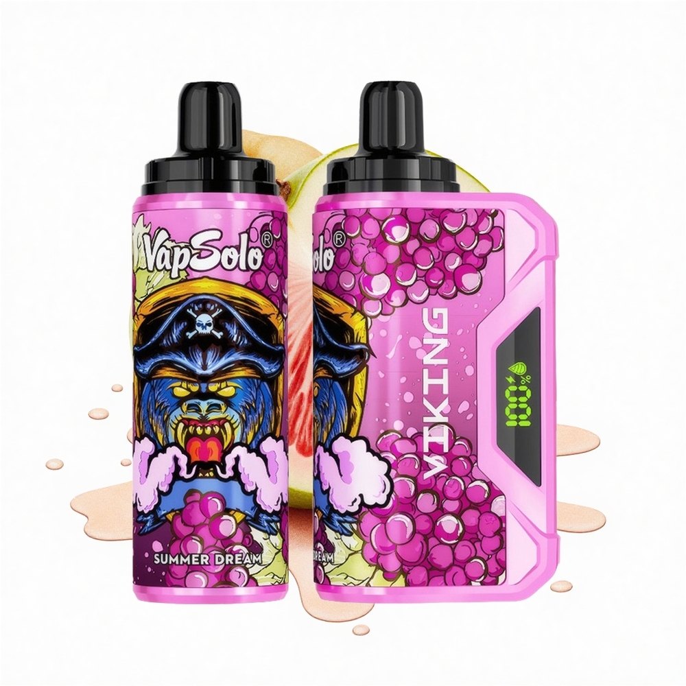 VapSolo VIKING 12000 Puffs Sommertraum 22ml Typ-C Display