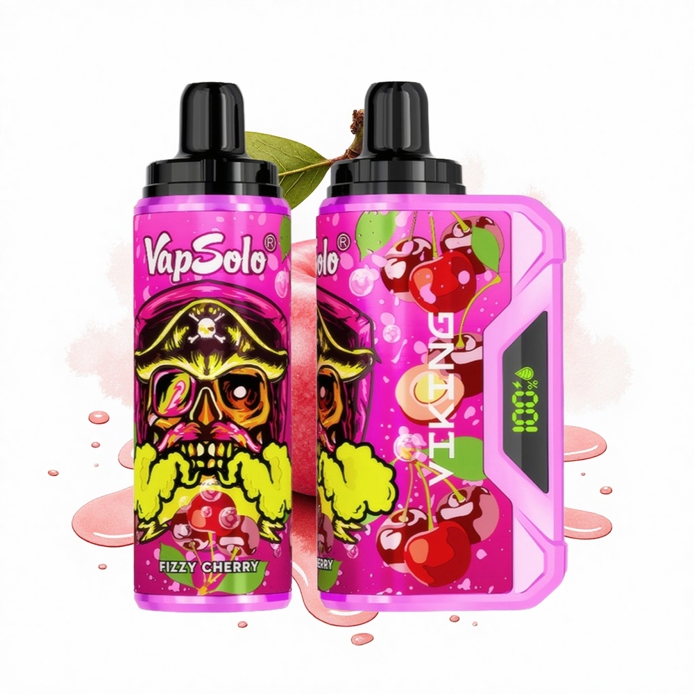 VapSolo VIKING 12000 Puffs Sprudelnde Kirsche Typ-C 22ml
