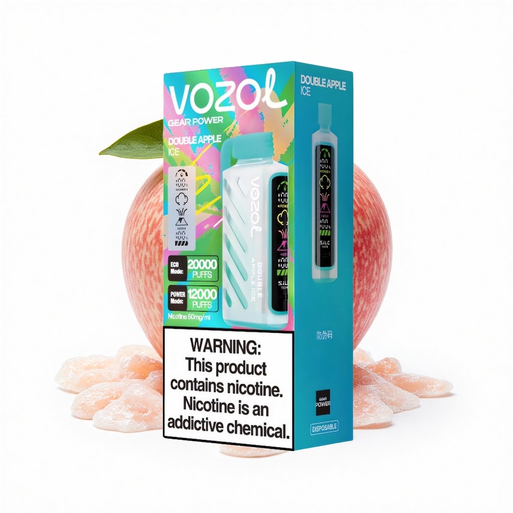 VOZOL Gear Power 20000 Puffs Doppelapfel-Eis Dual Mesh 20mL 5%