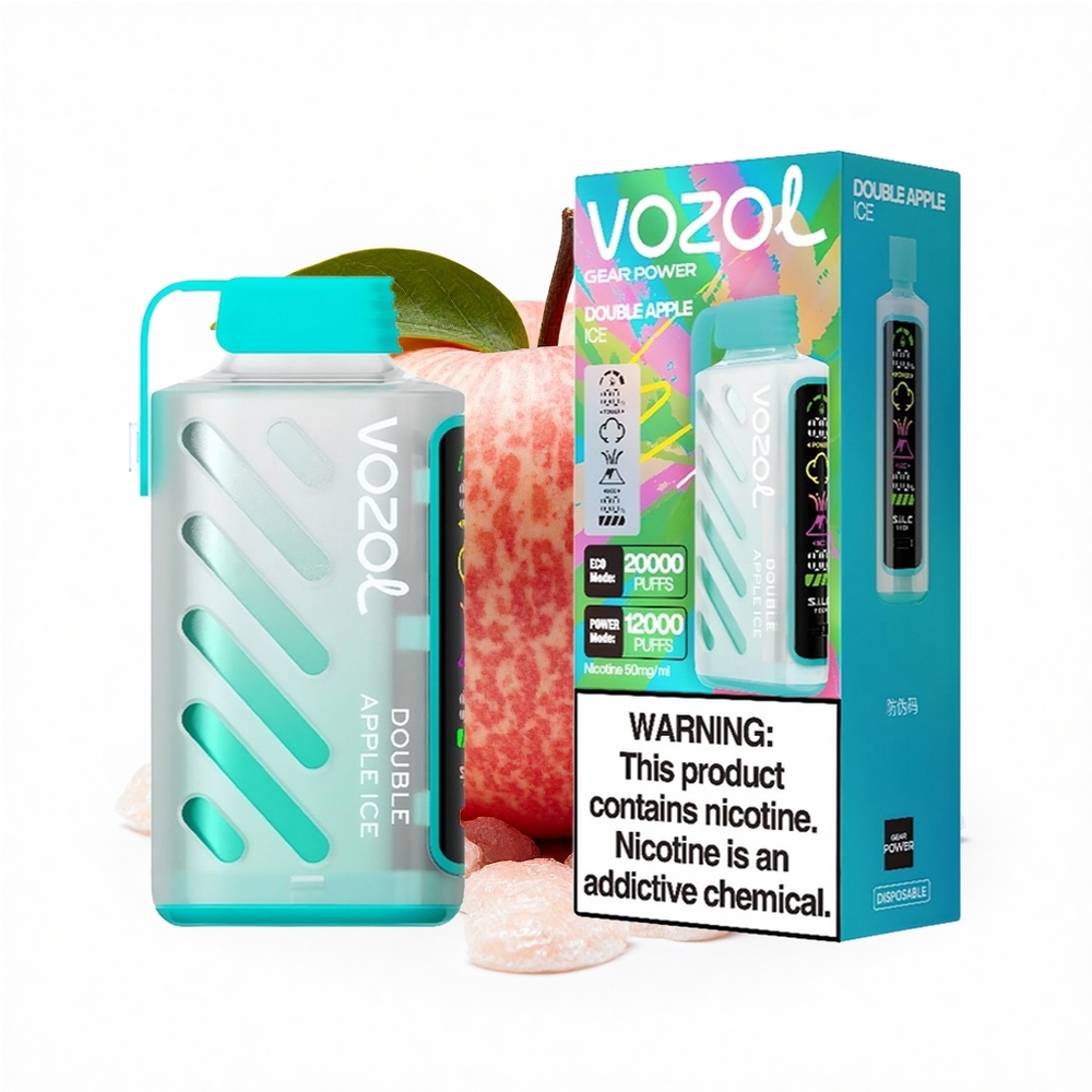 VOZOL Gear Power 20000 Puffs Doppelapfel-Eis Dual Mesh 20mL 5%