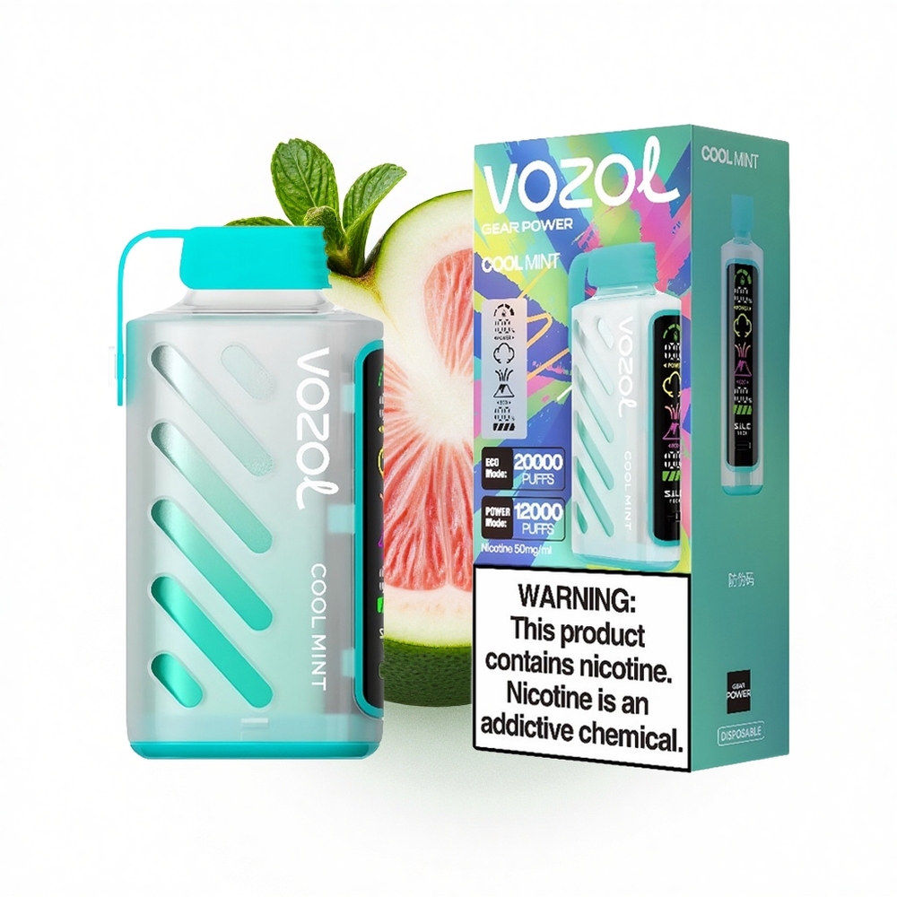 VOZOL Gear Power 20000 Puffs Kühle Minze Dual Mesh 20mL