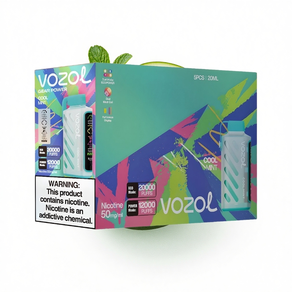 VOZOL Gear Power 20000 Puffs Kühle Minze Dual Mesh 20mL