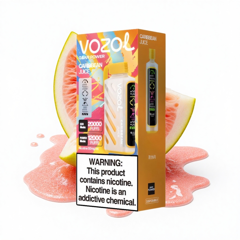 VOZOL Gear Power 20000 Puffs Karibischer Saft Dual Mesh 20mL 5%