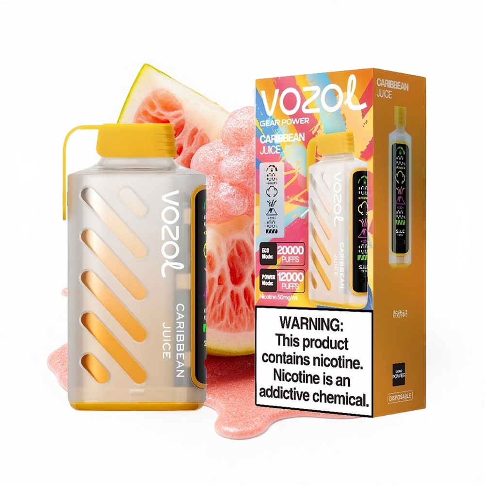 VOZOL Gear Power 20000 Puffs Karibischer Saft Dual Mesh 20mL 5%