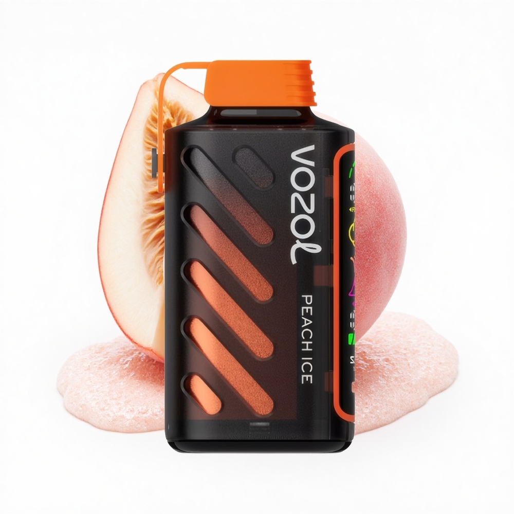 VOZOL Gear Power 20000 Puffs Pfirsich Eis Dual Mesh Vollbildschirm