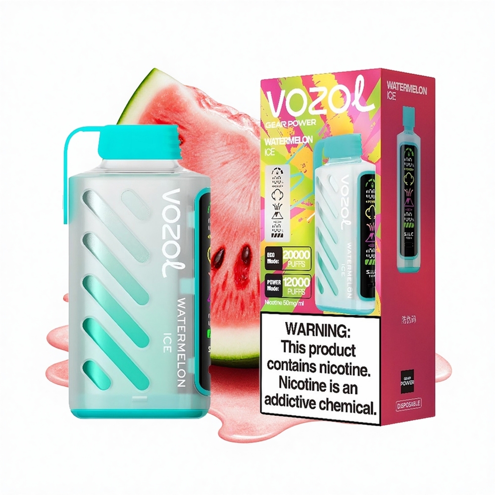 VOZOL Gear Power 20000 Puffs Wassermelone Eis Dual Mesh Vollbild