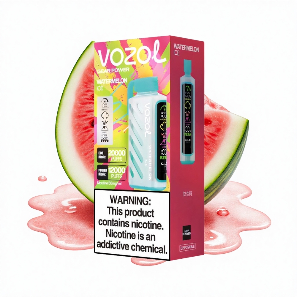 VOZOL Gear Power 20000 Puffs Wassermelone Eis Dual Mesh Vollbild
