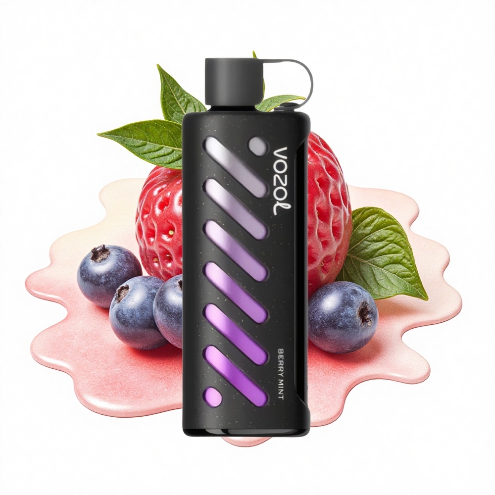 VOZOL Gear Shisha 25000 Puffs Beerenminze Dual-Mesh 5mg