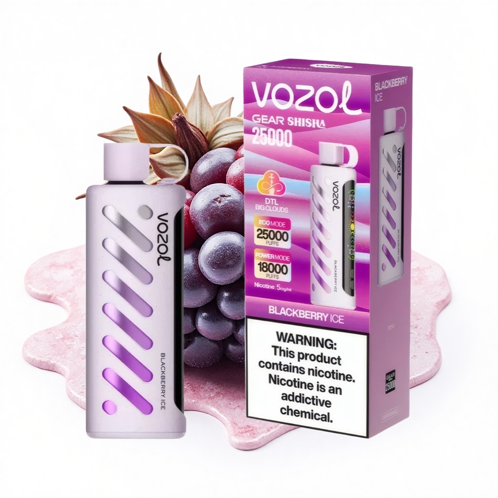 VOZOL Gear Shisha 25000 Puffs Brombeer-Eis Dual-Mesh 1000mAh