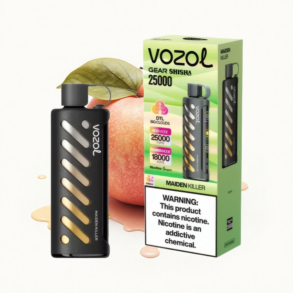 VOZOL Gear Shisha 25000 Puffs Jungfrauentöter Doppelnetz Dualmodus 25000 Züge