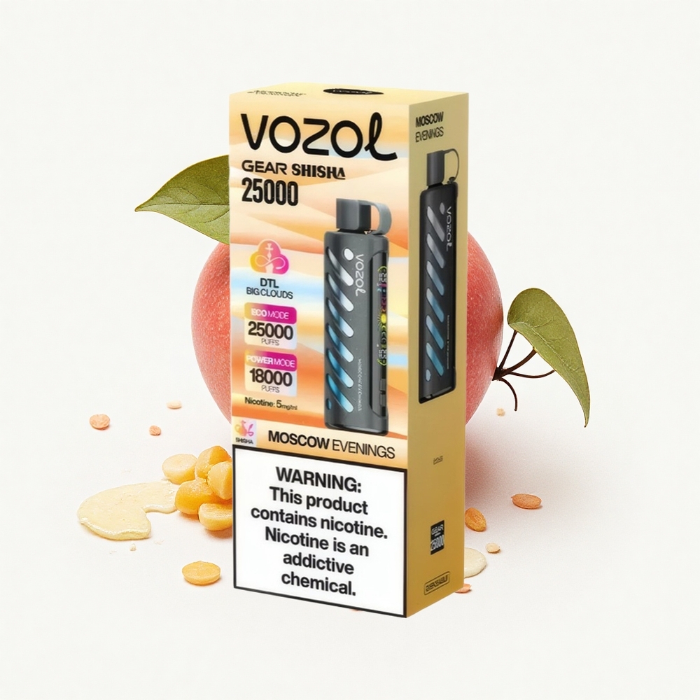 VOZOL Gear Shisha 25000 Puffs Moskauer Abende Dual Mesh 25000 Züge