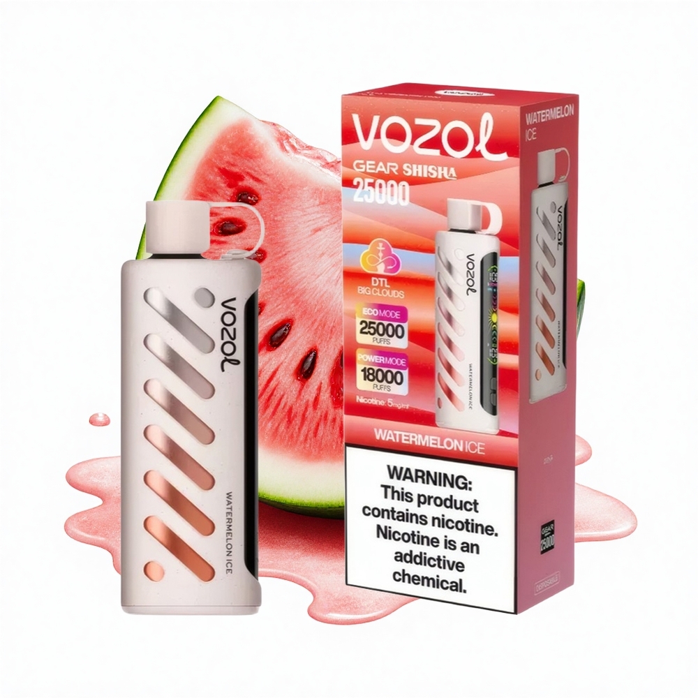 VOZOL Gear Shisha 25000 Puffs Wassermelonen-Eis Dual Mesh 5mg