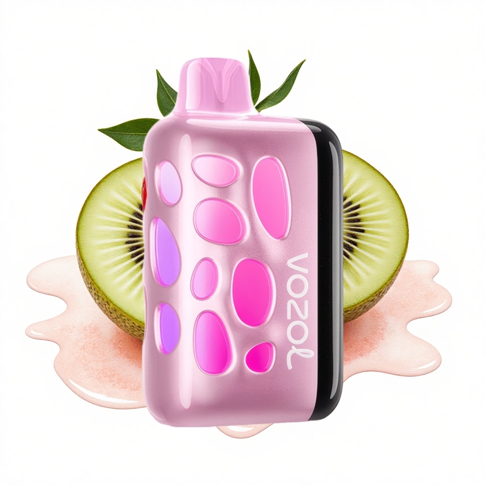 VOZOL RAVE 40000 Puffs Erdbeer-Kiwi Leuchtend Party-Modus Schnellladung