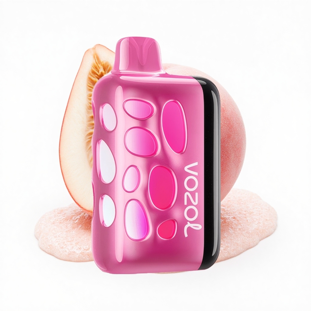 VOZOL RAVE 40000 Puffs Pfirsich-Eis Leuchtend Party-Modus