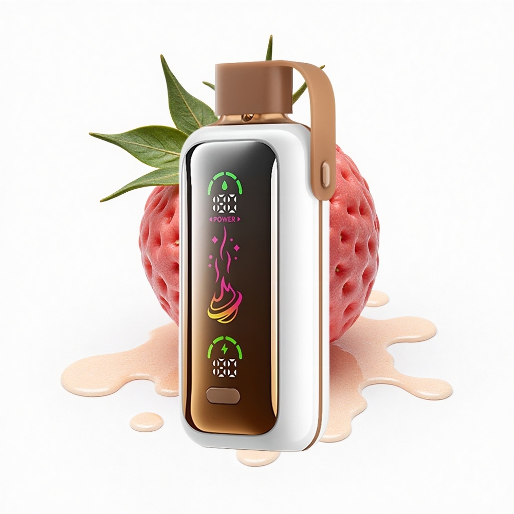VOZOL Star 20000 Puffs Drachen Erdbeerbanane HD Spiegel Dual Mesh
