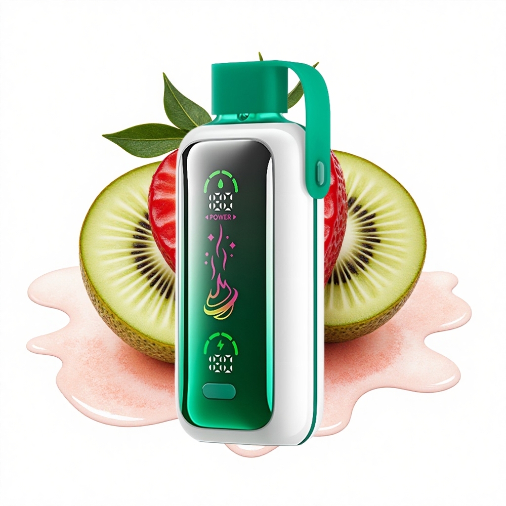 VOZOL Star 20000 Puffs Erdbeer-Kiwi Dual-Mesh 650mAh HD-Spiegelbildschirm
