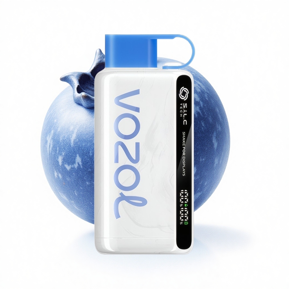 VOZOL STAR 9000/12000 Puffs Blaubeer-Sturm mit Schüttelanzeige und Schnellladung