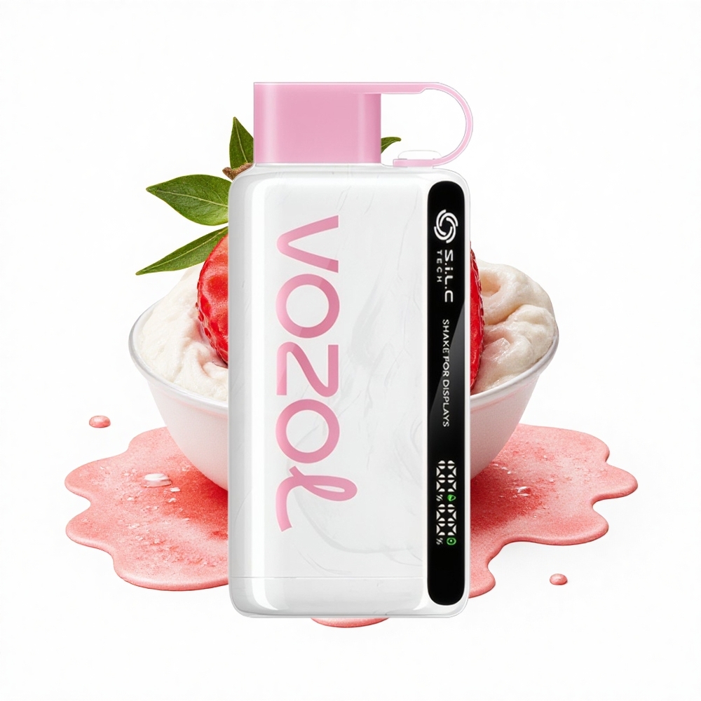 VOZOL STAR 9000/12000 Puffs Erdbeereis Schütteltechnik Schnellladung