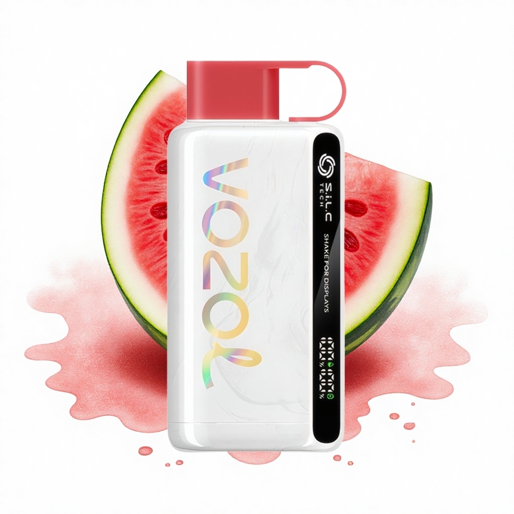 VOZOL STAR 9000/12000 Puffs Himbeer-Wassermelone mit S.i.L.C TECH und Schnellladung