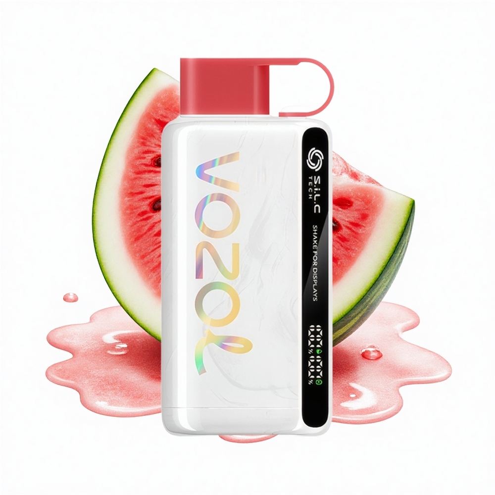 VOZOL STAR 9000/12000 Puffs Wassermelone Eis mit Schüttel-Anzeige und Schnellladung